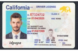 Scannable fake California ID